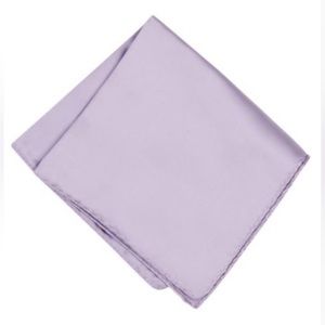 NWOT Con.Struct Men’s Satin Pocket Square, Solid Lavender